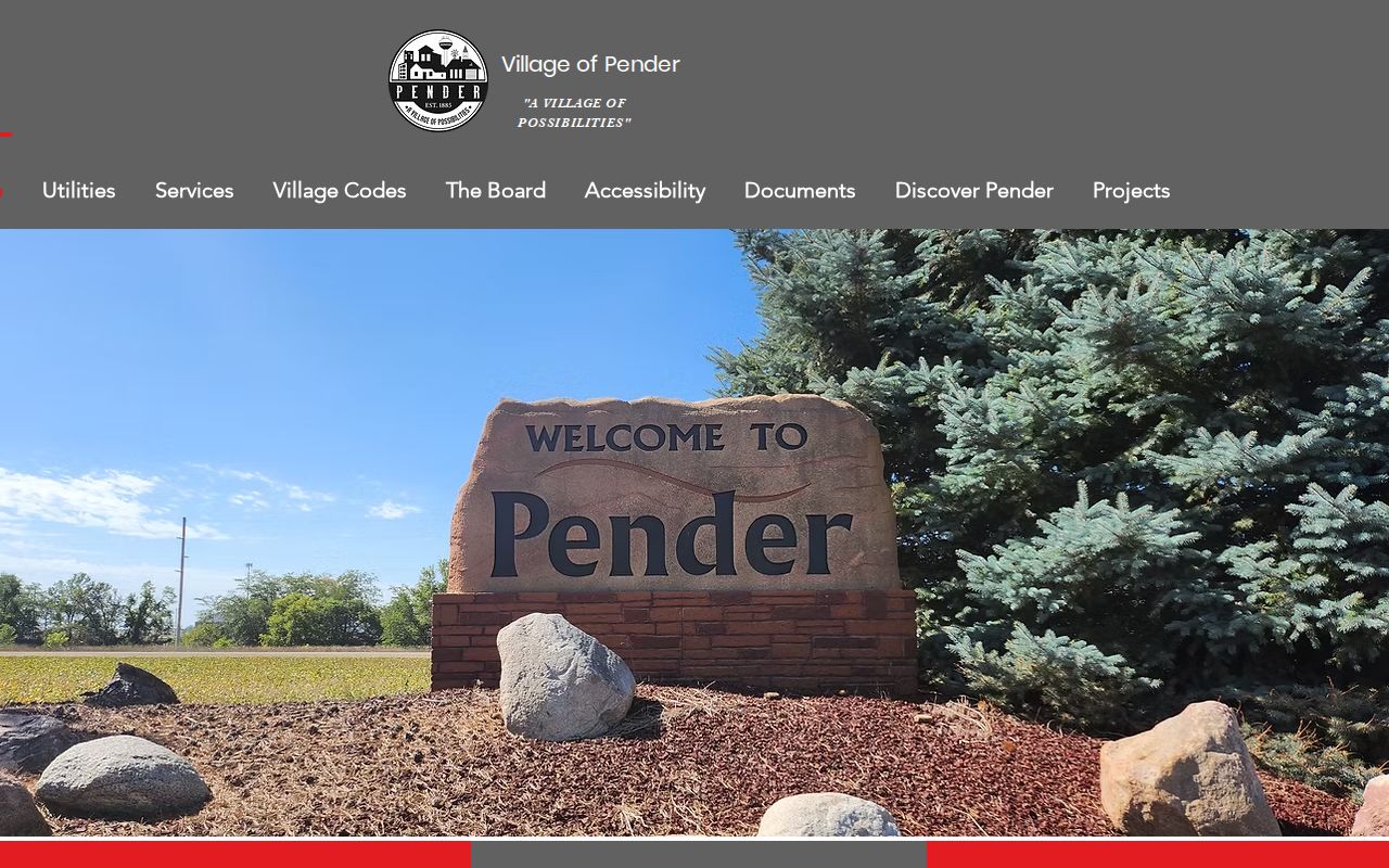 Official Pender municipal page for Thurston County city warrant records