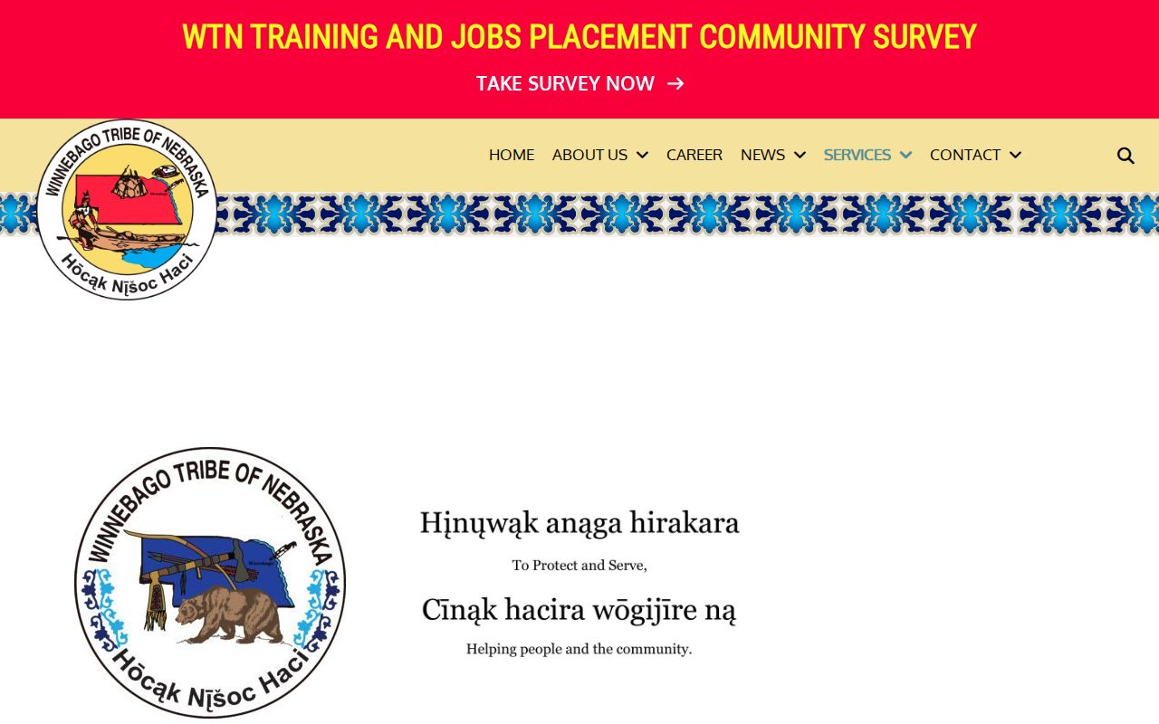 Winnebago Tribal Police dispatch for Thurston County city court warrant routing
